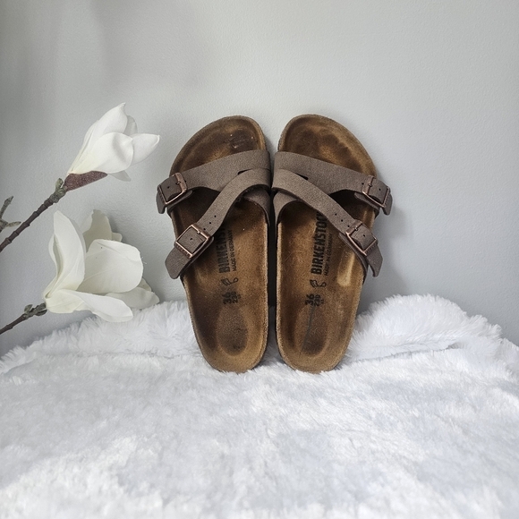 BIRKENSTOCK Yao Birko-Flor Birkibuc Sandals - Picture 3 of 11